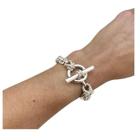 bracelet argent femme hermes|Hermes bracelet euro price.